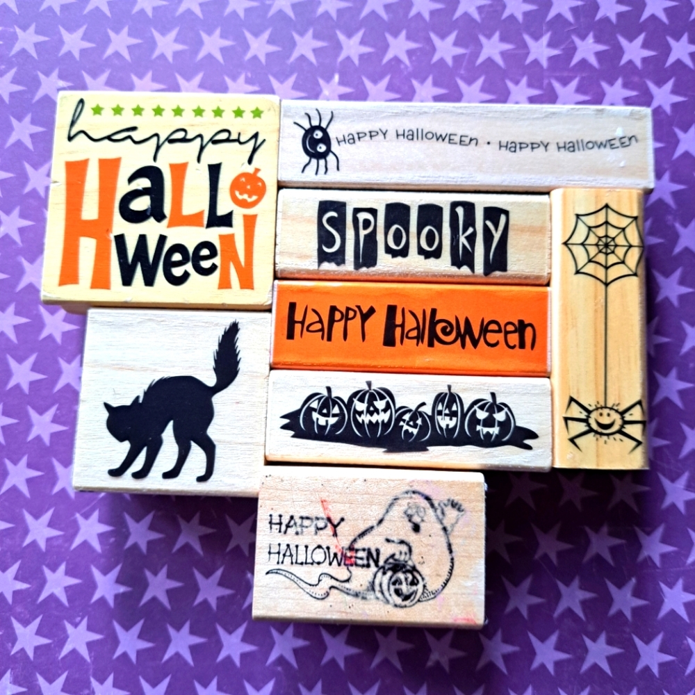 Set of 8 Halloween stamps
